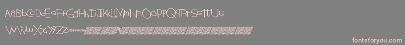 Fonte Stringtheory – fontes rosa em um fundo cinza