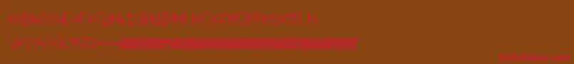 Stringtheory Font – Red Fonts on Brown Background