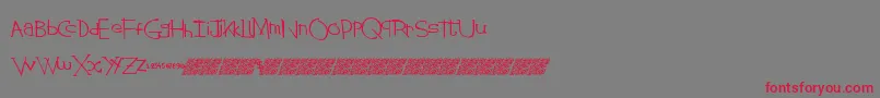 Stringtheory Font – Red Fonts on Gray Background