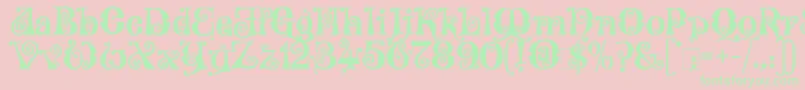 More about Wonderland Font Wonderland Font – Green Fonts on Pink Background