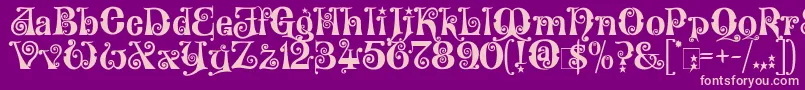 More about Wonderland Font Wonderland Font – Pink Fonts on Purple Background