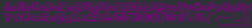 Wonderland Font – Purple Fonts on Black Background