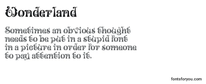 Шрифт Wonderland