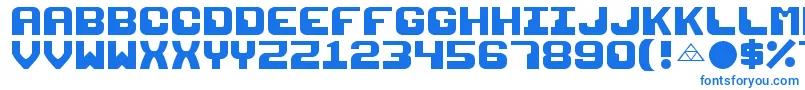 Razor1911-Schriftart – Blaue Schriften