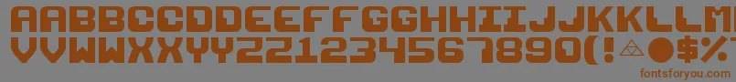 More about Razor1911 Font Razor1911 Font – Brown Fonts on Gray Background