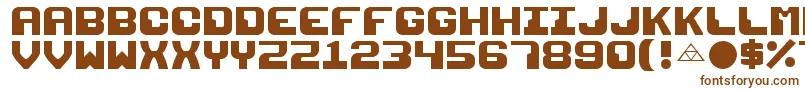 Razor1911 Font – Brown Fonts on White Background