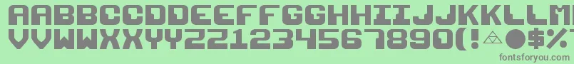 Razor1911 Font – Gray Fonts on Green Background