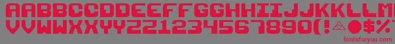 Razor1911 Font – Red Fonts on Gray Background