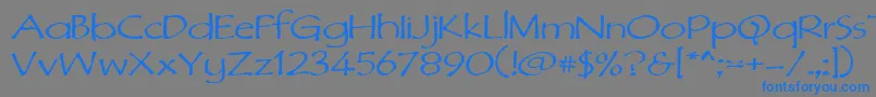 Dimurph Font – Blue Fonts on Gray Background