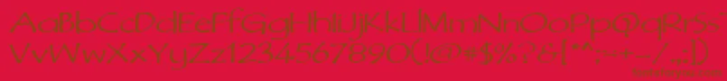 Dimurph Font – Brown Fonts on Red Background