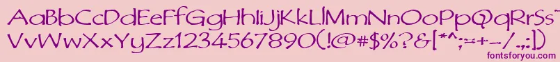 Dimurph Font – Purple Fonts on Pink Background