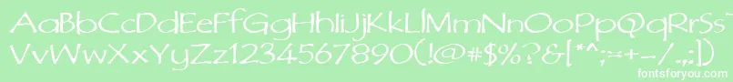 Dimurph Font – White Fonts on Green Background