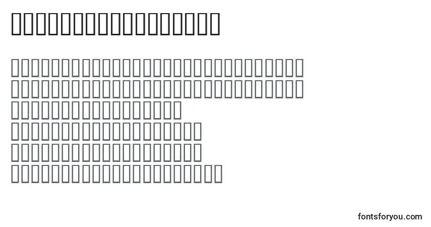 Шрифт CombinumeralsOpen – алфавит, цифры, специальные символы