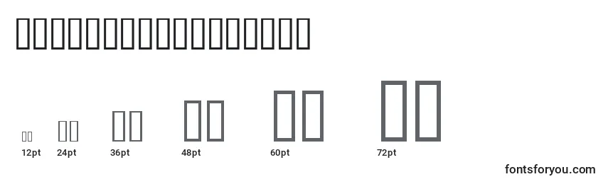 CombinumeralsOpen Font Sizes