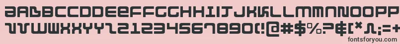 Direktor Light Font – Black Fonts on Pink Background