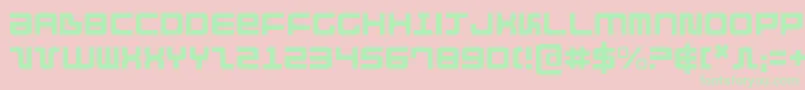 Direktor Light Font – Green Fonts on Pink Background