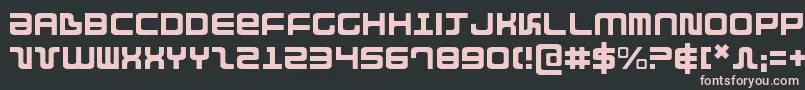 Direktor Light Font – Pink Fonts on Black Background