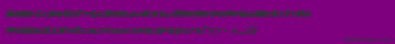 Blitzstrikeexpandital Font – Black Fonts on Purple Background