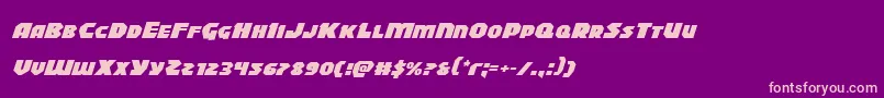 Blitzstrikeexpandital Font – Pink Fonts on Purple Background