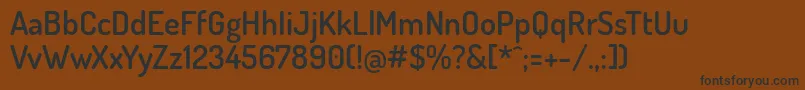 DosisSemibold Font – Black Fonts on Brown Background