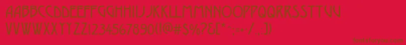 En savoir plus sur la police Desdac Police Desdac – polices brunes sur fond rouge