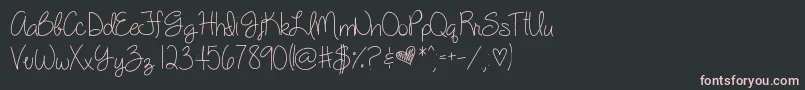 MySillyWillyGirl Font – Pink Fonts on Black Background