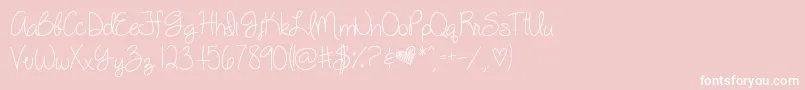 MySillyWillyGirl Font – White Fonts on Pink Background