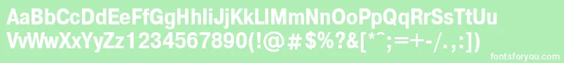 PragmaticacondcfttBold Font – White Fonts on Green Background