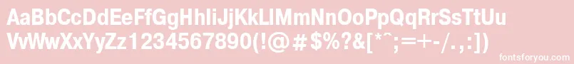 PragmaticacondcfttBold Font – White Fonts on Pink Background