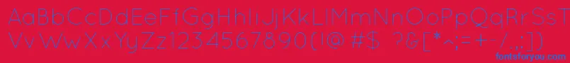 Шрифт QuicksandLight – синие шрифты на красном фоне