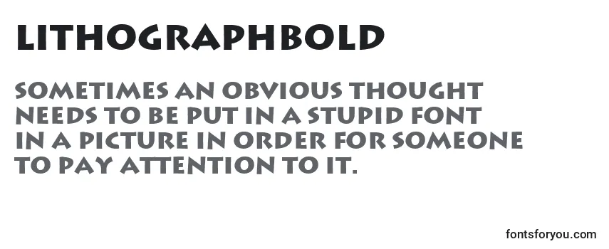 Review of the LithographBold Font