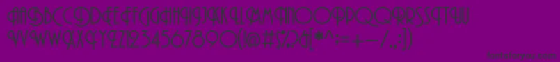 Promenade Font – Black Fonts on Purple Background