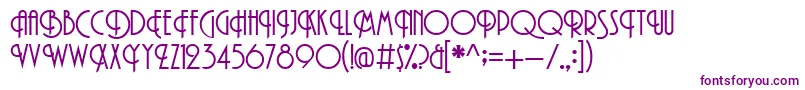 Promenade Font – Purple Fonts on White Background