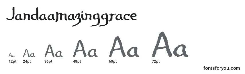 Jandaamazinggrace Font Sizes