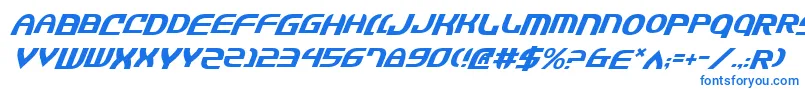 JannisarySwordItalic Font – Blue Fonts on White Background