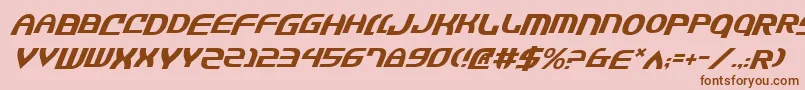 JannisarySwordItalic Font – Brown Fonts on Pink Background