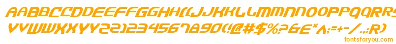 JannisarySwordItalic Font – Orange Fonts on White Background