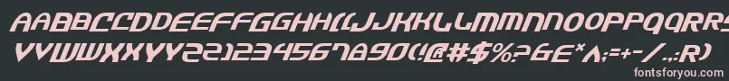 JannisarySwordItalic Font – Pink Fonts on Black Background