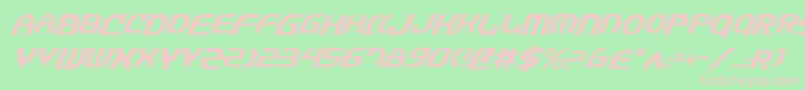 JannisarySwordItalic Font – Pink Fonts on Green Background