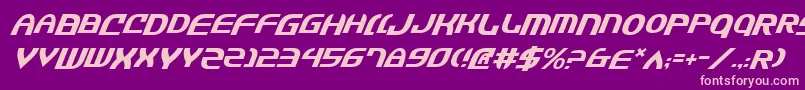 JannisarySwordItalic Font – Pink Fonts on Purple Background