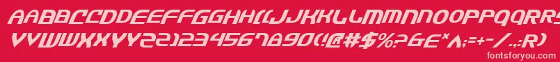JannisarySwordItalic Font – Pink Fonts on Red Background