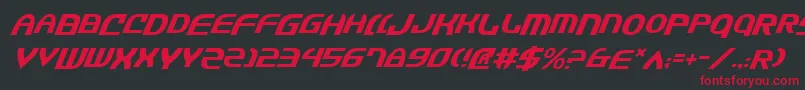 JannisarySwordItalic Font – Red Fonts on Black Background