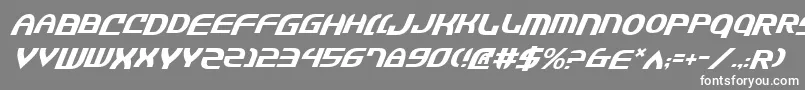JannisarySwordItalic Font – White Fonts on Gray Background
