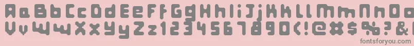 Шрифт Fatpixel – серые шрифты на розовом фоне