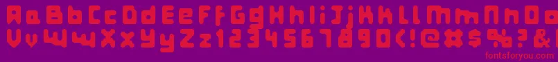 Fatpixel Font – Red Fonts on Purple Background