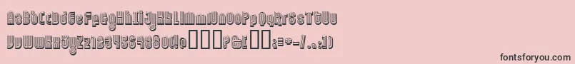 Ftorname Font – Black Fonts on Pink Background