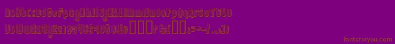 Ftorname Font – Brown Fonts on Purple Background