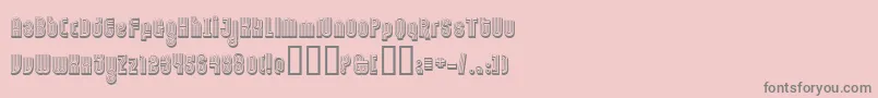Шрифт Ftorname – серые шрифты на розовом фоне