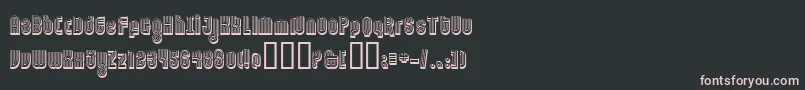 Ftorname Font – Pink Fonts on Black Background