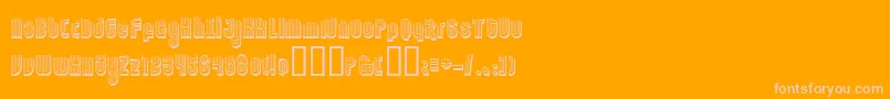 フォントFtorname – オレンジの背景にピンクのフォント